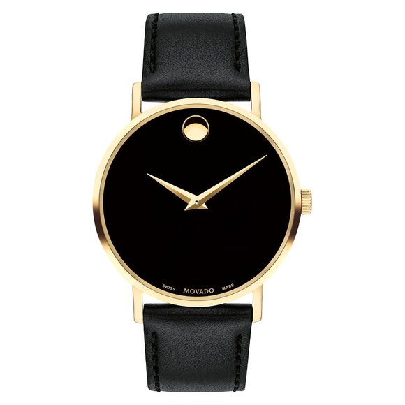 Movado Classic Museum Quartz Black Museum Dial Men's Watch 0607314 - Picture 1 of 1